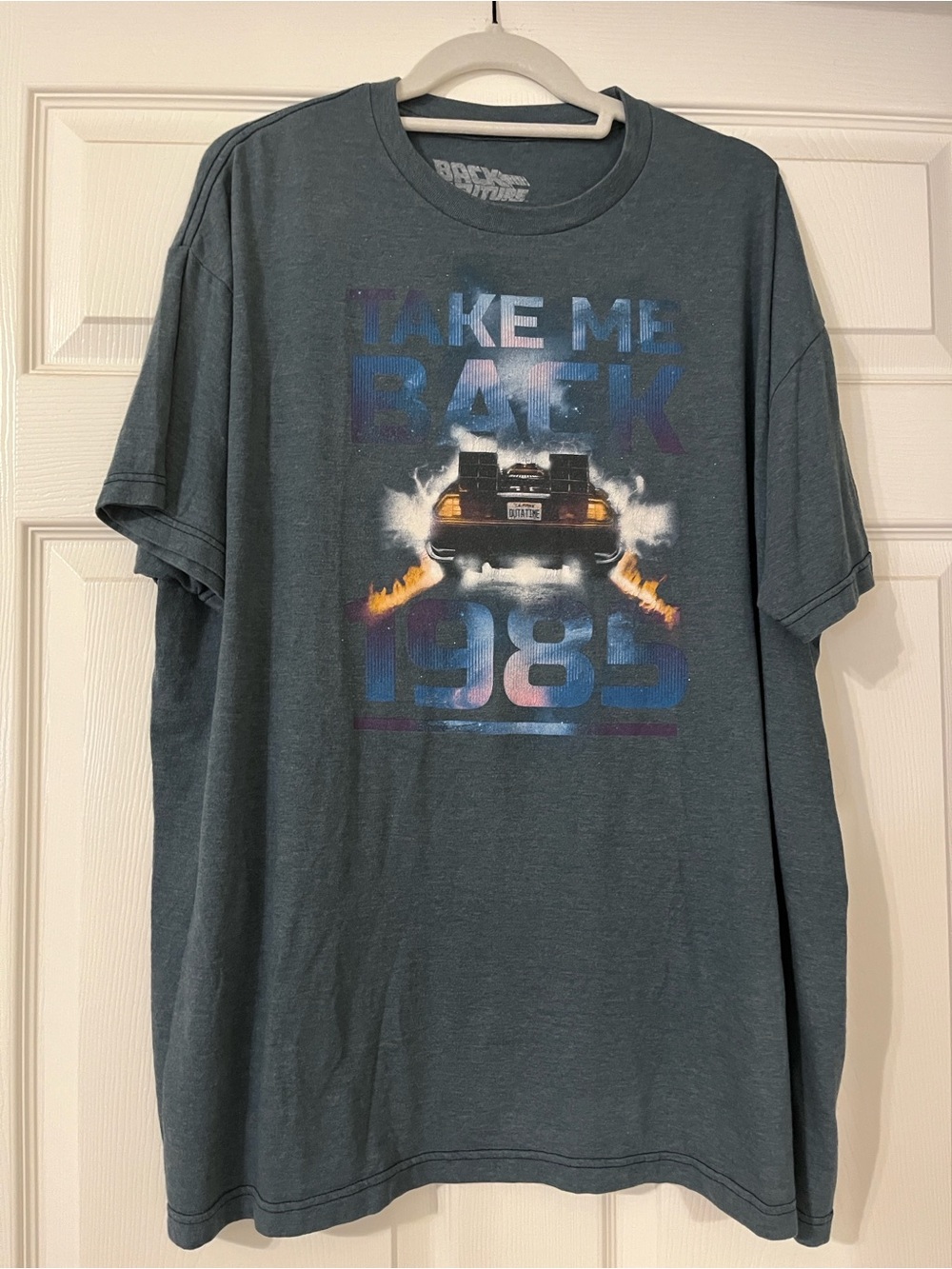 Take Me Back 1985 Graphic Tee - Blue 2XL Men’s